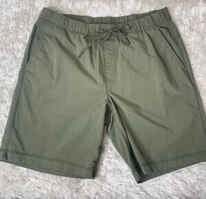 Copper Oak Green Pull On Elastic Waist Shorts Sz Medium